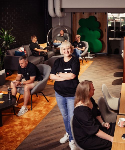 Marskidatan henkilöstöä Marskidatan Mikkelin toimipisteellä